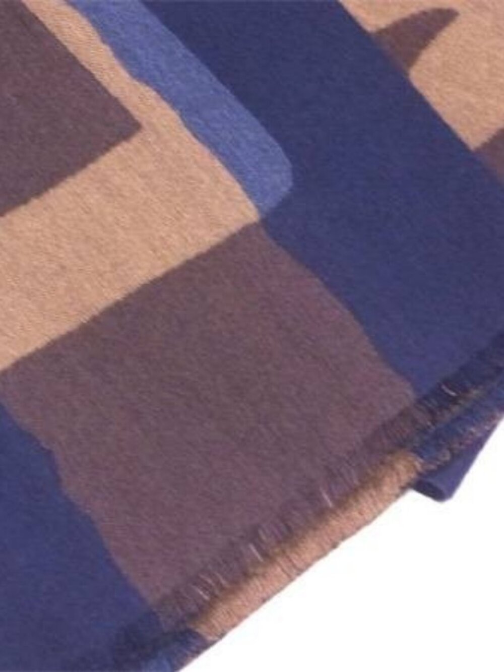 LOUIS VUITTON Scarf Navy x brown Women Authentic secondhand - Picture 2 of 6